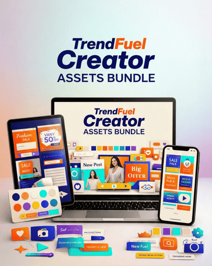 Ultimate Creator Assets Bundle – 100 Premium Digital Files